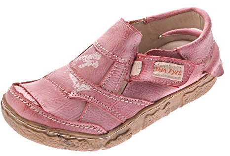 TMA Damen Comfort Sandaletten Leder Schuhe 7668 Rot Halbschuhe im Used Look Sandalen Gr. 36