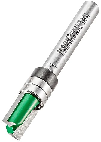 Trend CraftPro Guided Profiler Router Cutter Bit, 1/4 Inch Shank, 9.5mm Cut Diameter & 12.7mm Cut Length, Tungsten Carbide Tipped, C121HX1/4TC