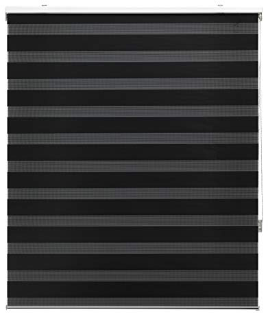 Blindecor Estor - Notte e Giorno - Tenda Avvolgibile , Nero, 70 x 250 cm