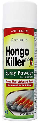 HONGO KILLER Antifungal Foot Spray Powder for Athlete's Foot, 4.6 Ounce Bottle (Pack of 1)