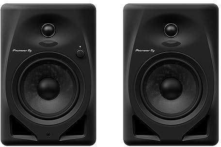 Pioneer DJ DM-50D 5-inch Active Desktop Monitor Speakers, Pair, Black