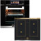 Kaiser Pyrolyse Backofen LaPerle »EH 6344+ KCT 6745 AD«, Elektro Backofen, TFT Display, Air fryer,Bratautomatik,79L + Induktions-Kochfeld, 4 Kochzonen, Einbau Herd, Power Booster