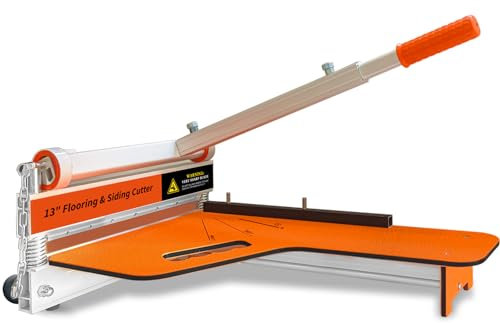 Laminate Cutter, Zozen 310mm Vinyl Floor/Plank Cutter with Wheel – Just 1 Step Meet Angle&Length Cutting, Flooring Tools - Cuts Vinyl Plank, Engineer Wood, LVP/T, VCT, SPC, WPC