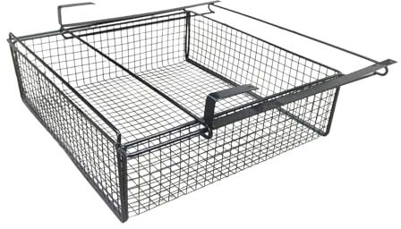 MagiDeal Panier à tiroir Coulissant Suspendu, Cadre de Rangement pour Armoire, boîte de Rangement pour Placard, tiroir de Rangement pour Cuisine, Chambre à, Noir, L
