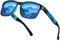Farrobor Sonnenbrille Herren Polarisiert Eckig Sonnen brille Damen Retro UV400 Schutz für Autofahren Sunglasses Men Woman Designer
