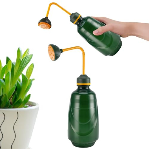 Spruzzatore Piante Mano,450ML,Annaffiatoio Piccolo per Irrigazione di Fiori, Bonsai,Piante Delicate e Talee (Verde)