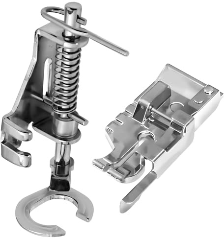 2 piedini premistoffa aperti a mano libera in metallo per trapuntatura e rammendo, piedini premistoffa per ricamo per Brother, Metal Open Toe Free Motion Quilting Darning Presser Piede