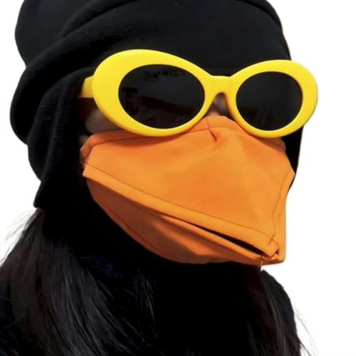Vogelschnabelmaske und Sonnenbrille Set - Lustiges Tierkostüm 3D Entenschnabel Masken mit Brille für Partys Cosplay (Maske+Sonnenbrille)
