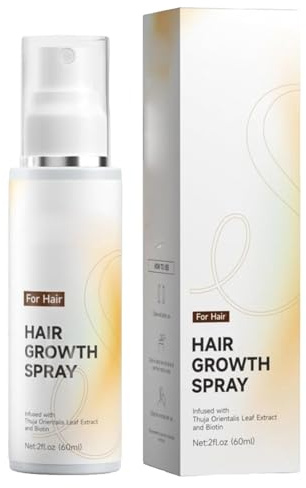 Hårväxt Serumspray 60 ml, hårhjälpmedel spray förtjockning anti-håravfall vätska, anti-frizz volym hårspray för torrt och skadat hår, främjar tjockare