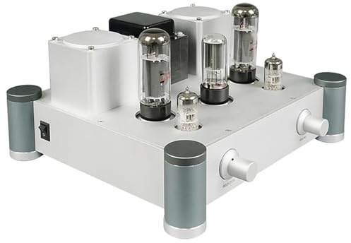 Stereo-Röhrenverstärker, einseitiger HiFi-Stereo-Röhrenverstärker, 10 W x 2 audiophile Leistung, Gehäuse aus Aluminiumlegierung, geräuscharm, für Heim-Audio und Outdoor-Lautsprecher