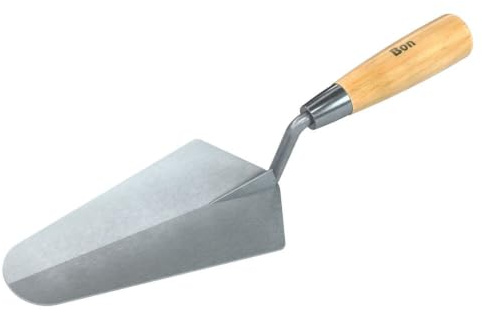 Bon Tool 12-202 7-Inch by 3-3/8-Inch Pro Plus Gauging Trowel with Wood Handle