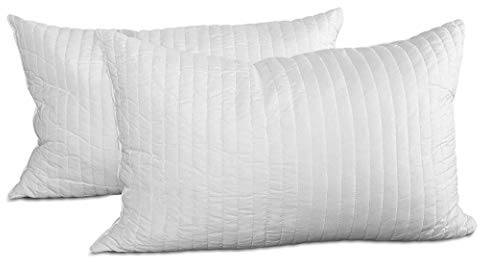 EVERGREENWEB Coppia Cuscini 40x70 alti 12cm in Memory Foam da Letto o Arredo Divano Sofa Imbottitura 100% Fiocco Morbida effetto Piuma Indeformabile Traspirante Anallergico 2 Guanciali OFFERTA PRIME