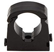 TS15 Lot de 20 clips pour tuyau Noir 15 mm