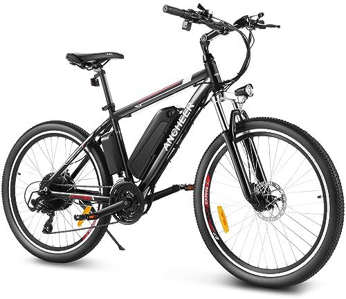 ANCHEER Herren 48V-10Ah E Bike, Grau, 27.5 inches