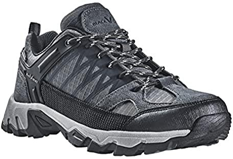 Black Crevice vandringsskor herr I Low Cut trekking skor I vattentäta vandringsskor I högkvalitativa sport utomhusskor I vadderade vandringsskor herr med utmärkt dämpning, Mörkgrå, 45 EU