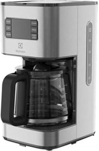 Electrolux Create 5 E5CM1-6ST, Macchina da Caffè Americano, Selezione Aroma e Timer Programmabile, Caraffa Isotermica 1,38 L, Spegnimento Automatico, 1000 W, Acciaio Inox