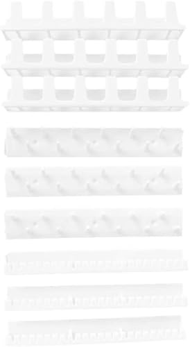 9pcs Hanging Jewelry Organizer Set Adhesive Wall Mounted Holder Plastic Necklace Hanger Storage Accessories