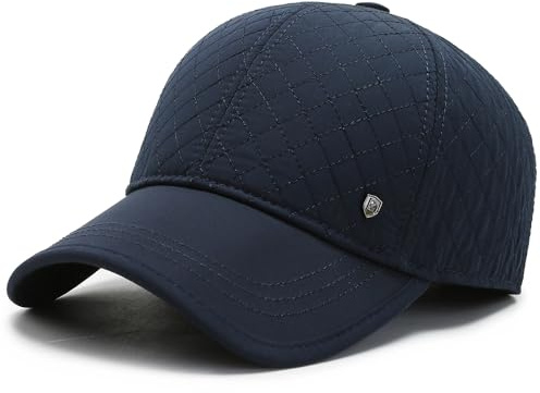 YAMEE Casquette de Baseball d'hiver Hommes avec Cache-Oreilles Pliable,Casquette Homme Hiver Automne avec Doublure,Chapeau d'hiver Baseball Cap pour Alpinisme Plein air Voyager