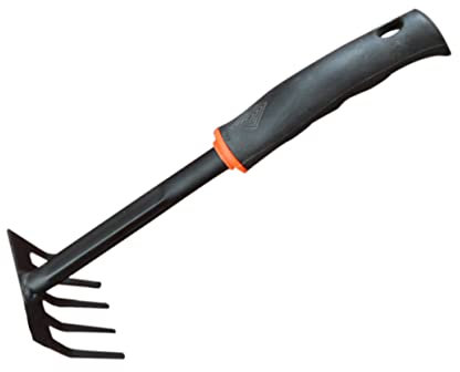 POPETPOP Mini Rastrillo para Césped para Jardín Rastrillo Cultivador Manual Diseño Pequeño De 5 Puntas Agarre Cómodo para Airear El Suelo