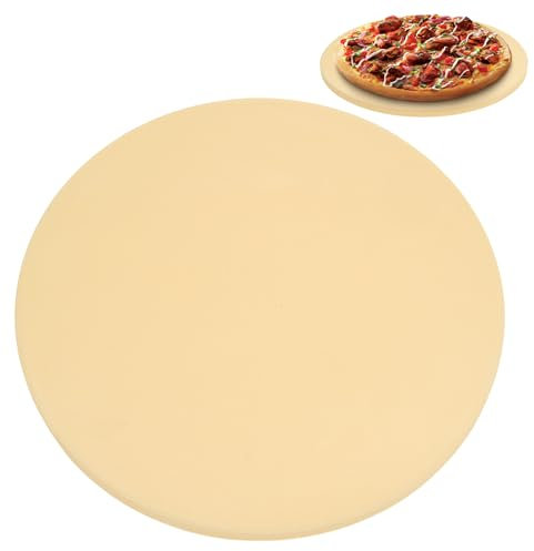 Oungy Pietra per pizza rotonda, 30 cm, cordierite, pietra per pizza per forno, di alta qualità, spessore 1 cm, per torte, dolci, pane