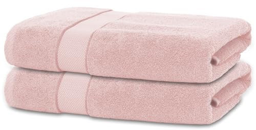 BANANALU 2 Badetücher 70x140 cm 100% Baumwolle Badetuch Duschtuch Rosa