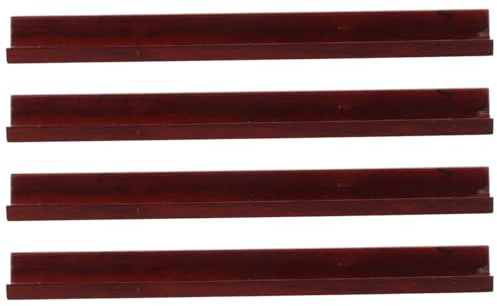 PRETYZOOM 4 st Mahjong trä rack bärbar rack Mahjong linjal med slitsad design för traditionella spelare och dominospelare brädspelstillbehör