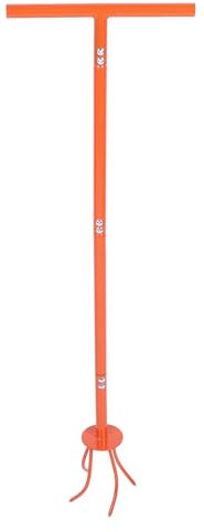 Tull Manuel pour Le Jardinage, Cultivateur de Griffe de Jardin en Acier Inoxydable, Barre de Main Ergonomique pour Parterres de Fleurs et Jardins de Légumes, Clou de Sol Efficace