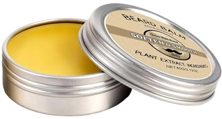 Balsamo per barba – Cura condizionatore baffi 60 g, crema lisciante per barba, per viaggi quotidiani, casa, soggiorno, spa, notte dopo barba
