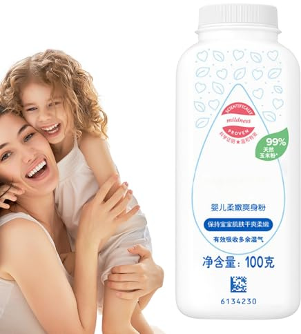 Polvere Di Amido Di Mais Per Il Corpo – 100g Misura Compatta | Pelle Anti-Umidità | Controllo Naturale Della Traspirazione Farina Di Granturco, Cura Delicata Per Quotidiana