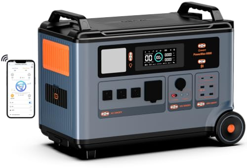 Estacion de Energia Portatil PowerMax 6000, 3600Wh/6000W LiFePO4