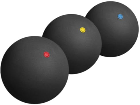 UKCOCO 3 Pezzi Palline da Allenamento in Gomma per Racquetball, Progettate per Pratica e Competizioni Internazionali, per Uso Indoor e Outdoor