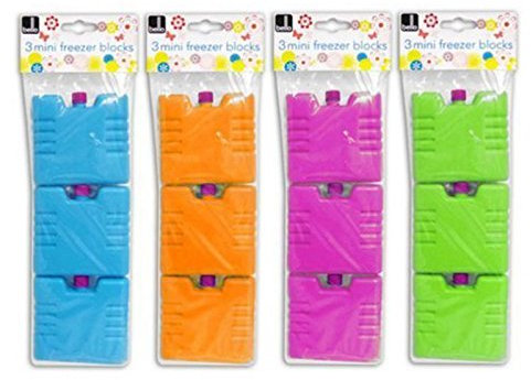 3 X Mini pains de glace glacière réutilisables congélateur Packs Sac isotherme à sandwich de voyage