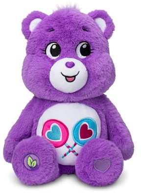 Care Bears | Share Bear 35cm Medium Plush | Collectable Cute Plush Toy, Cuddly Toys for Children, Soft Toys for Girls and Boys, Cute Teddies Suitable for Girls and Boys Ages 4+ | Basic Fun 22063