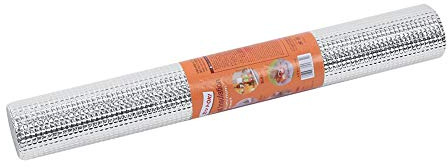 Haofy hyllfoder, icke-självhäftande aluminiumfolie köksskåp mattor värmetåliga oljesäkert låda foder för köksskåp klädskåp bänkskiva låda