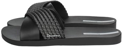 Ipanema Damen Street II FEM Schiebe-Sandalen, Black/Black, 40 EU Schmal