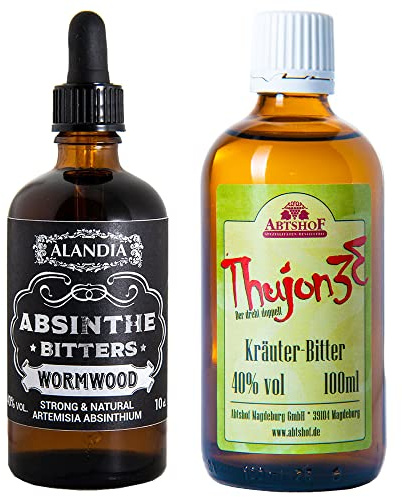 Absinth Booster Set | 1x Wormwood Bitters | 1x Thujon 33 | Ohne Farbstoff, ohne Anis