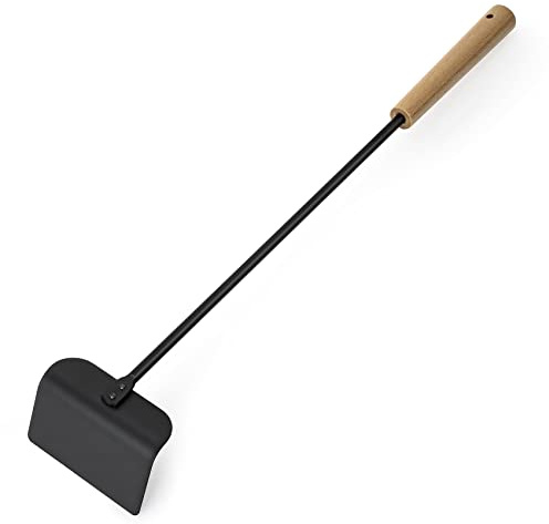 Onlyfire BBQ Charcoal Rake, 21 Inch Charcoal Ash Tool for Grill Ash Removal, Heavy Duty Heat-Resistant Wood Handle Fire Pit Grill Ash Removal Rake for BBQ, Smokers, Pizza Oven & Kamado Grills