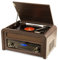 Fenton Nashville - Retro Plattenspieler mit Bluetooth, CD-Player, FM- und DAB-Radio - Eingebaute Lautsprecher