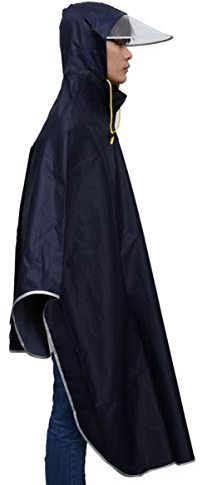 VANZACK Hooded Rain Poncho Raincoat Cycling coat Poncho Coat Scooter Cover Unisex coat for Men Women Adults