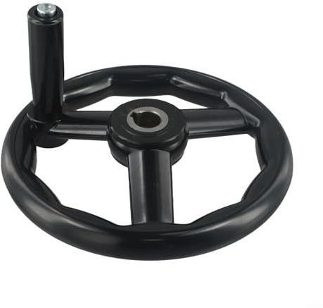 SPORTARC Rueda de mano con mango giratorio adecuada para fresado, tornos y amoladoras (18 x 200 mm)