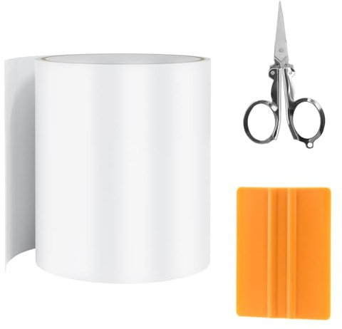 Aischens Kit di Riparazione Impermeabile per Piscine, Toppa Subacquea 10x200 CM, Nastro Autoadesivo Flessibile in TPU, Nastro Tubolare per Rivestimento Piscine e Materassi Gonfiabili Spa