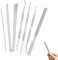 7 Teiliges Set Edelstahl-Set zur Pflege Eingewachsener Zehennägel, Professionelles Pediküre-Werkzeugset mit Feilen, Hebern und Nagelreinigern für effektive Fußpflege zu Hause