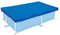 Rechteckige Poolabdeckung 220x150 cm - Wetterfest & Wasserdicht - Staubschutz Für Aufblasbare Pools - Sommer-Abdeckplane Mit Verstärkten Rändern (Inkl. Befestigungsseil)