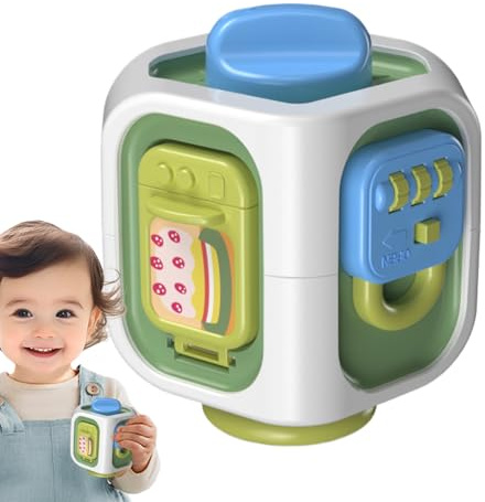 Rrlihjgu Activity Cube | Fine Motor Skills Toys - Educational Interactive Fun Sensory Cube for Fine Motor Development Boys Girls