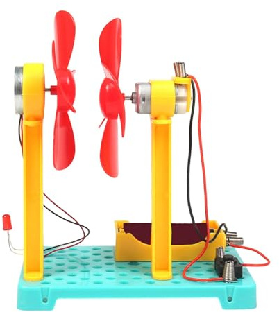 Kits d'expérimentation scientifique Girouette Jouet éducatif amusant Outil pédagogique Assemblage créatif pour les projets pour enfants Expérimenter avec l'énergie éolienne Modèle Manche pédagogique
