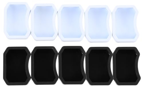 DIYEAH 10 Cuencos de Plástico para Comida y Agua de Reptiles, Antideslizantes Superficie Lisa, Ideales para Tortugas y Geckos en Terrarios Pequeños