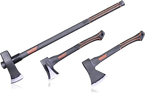 Hecht 3er Axt Set No 1 Spaltaxt Axt Beil Spalthammer Axtset Spaltbeil Neu