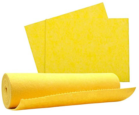 DOJA Barcelona | Rollo de Bayeta Amarilla 6 Mt | Fabricado en España | Bayetas Cocina Reutilizables | Bayetas en Rollo de Cocina Limpieza Hogar | Rollo Balleta Absorbente | Limpia Hogar y Oficina