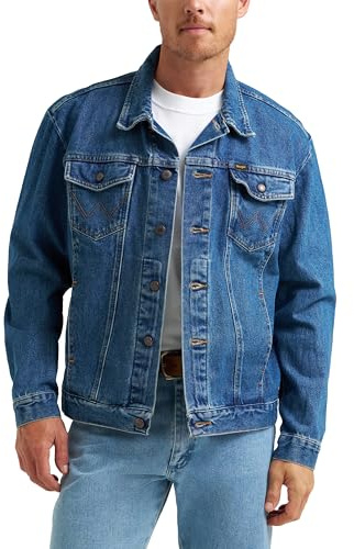 Wrangler Men's Cowboy Cut Western Unlined Denim Jacket, Stonewash, 2X Tall