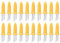 TNSRAY Brochettes de Maïs, 20 pièces Épis de Maïs BBQ Brochettes Epis Maïs Brochettes de Maïs en Acier Inoxydable Multifonctions Jaune Fourchette à maïs, pour Barbecue de Viande de Fruits au Maïs